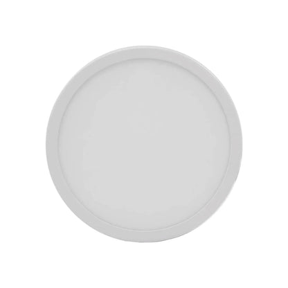 Lámpara panel LED redonda blanca de 15W, empotrable/ajustable para techo