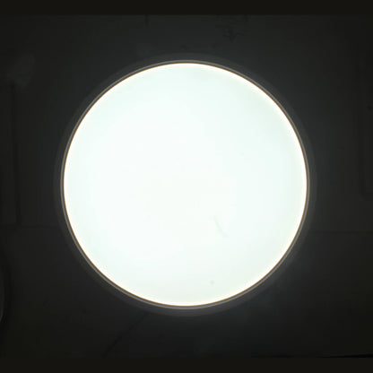 Lámpara panel LED redonda blanca de 24W para sobreponer, iluminación brillante y uniforme en el techo