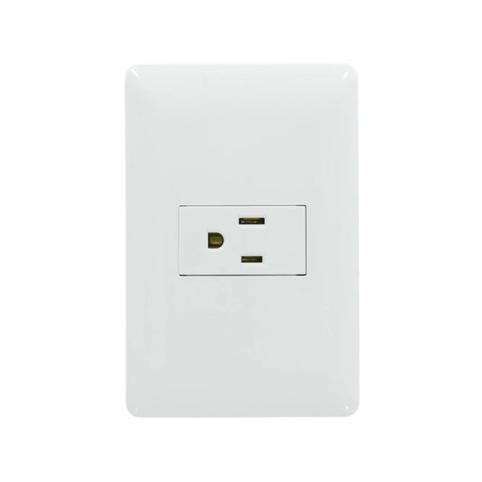 Placa 1 contacto blanca Solaris U05/ECO-61-1-BC
