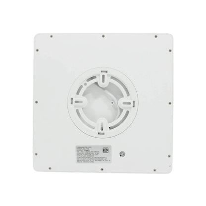 Lámpara panel LED Solaris Tommy1 cuadrada 18W blanca de sobreponer para uso interior, vista trasera.
