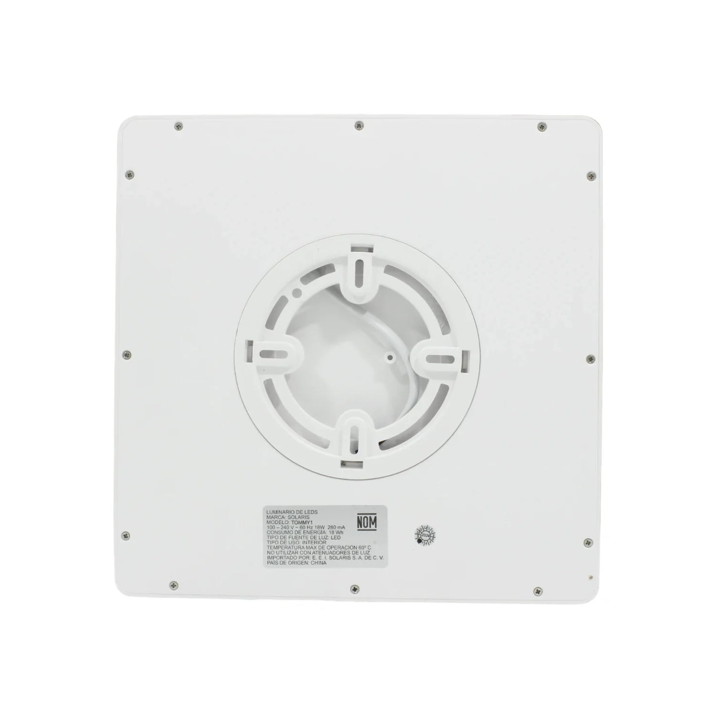 Lámpara panel 18 W cuadrada sobreponer 3 tonos Solaris Tommy-3T-18W