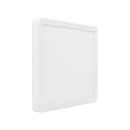 Panel LED cuadrado blanco, luz para sobreponer, diseño moderno de iluminación interior.