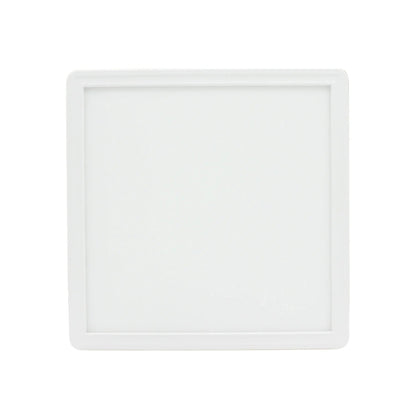 Panel LED cuadrado blanco, lámpara de sobreponer para techo. Iluminación interior.