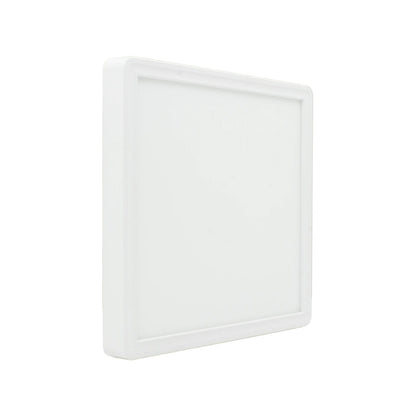 Lámpara panel LED cuadrada blanca de sobreponer 24W, para iluminación moderna
