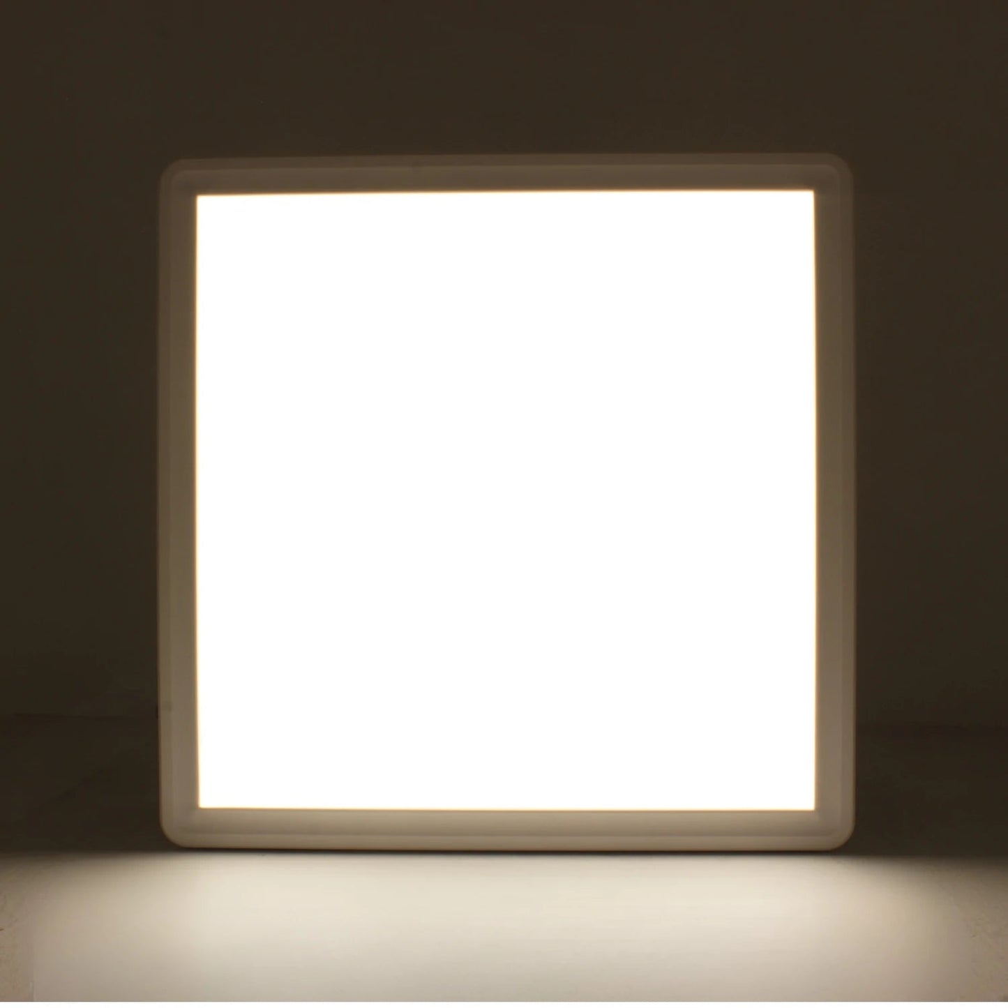 Lámpara panel LED cuadrada de sobreponer, luz blanca cálida brillante para iluminación interior moderna