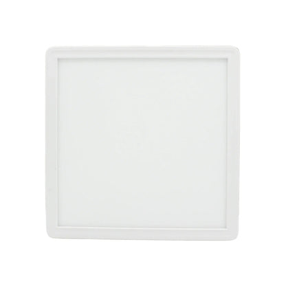 Lámpara panel LED cuadrada de 18W, color blanco, para instalación sobrepuesta en interiores