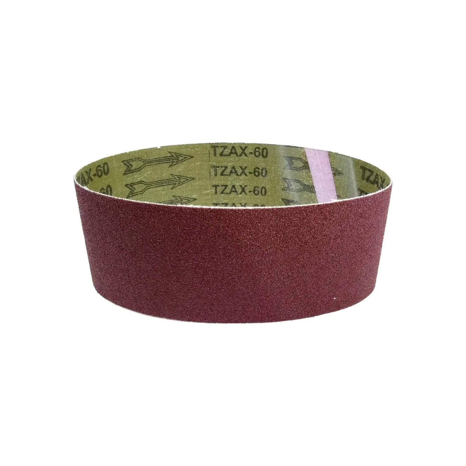 Lija de banda Tenazit grano 60 para madera 3x21 pulgadas, abrasivo rojizo