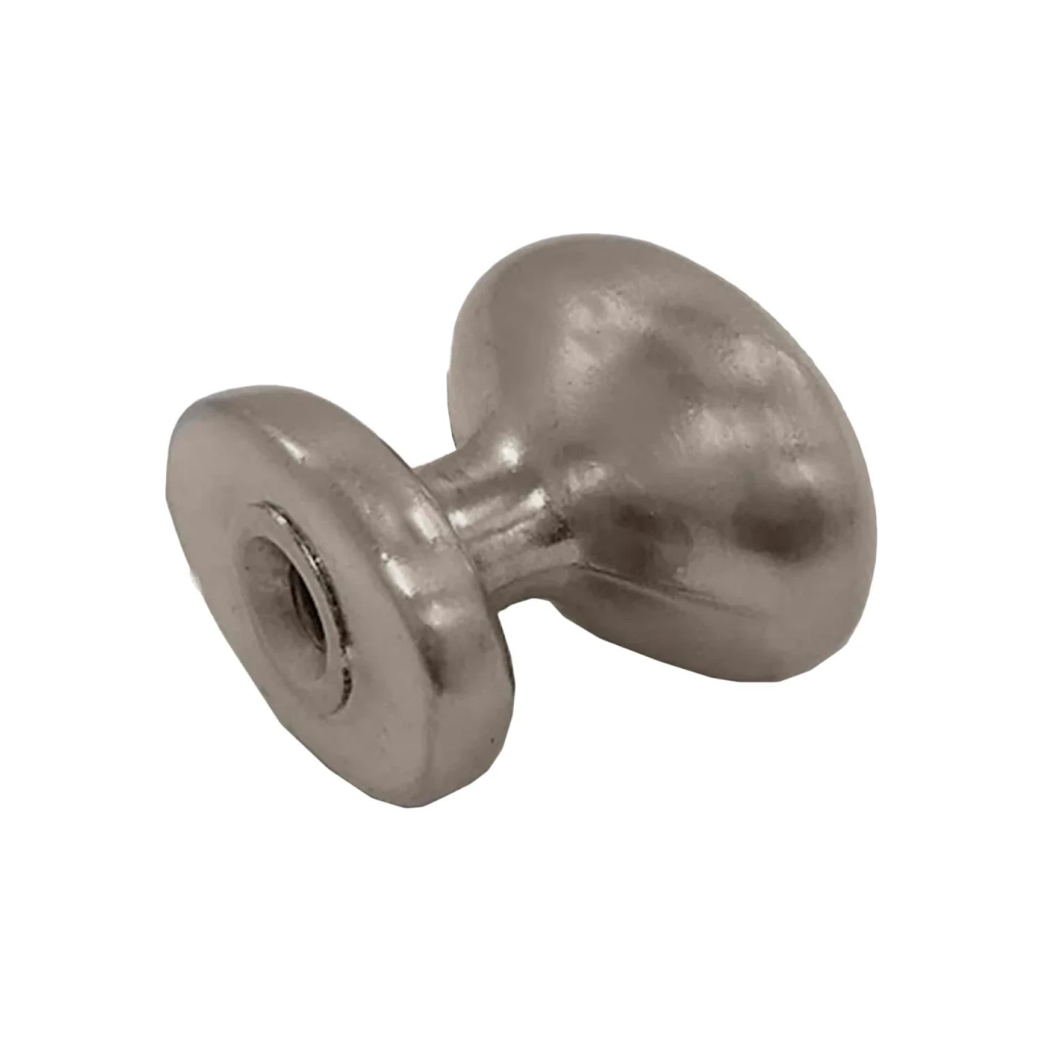 Pomo jaladera ovalado cromo mate para puertas de gabinetes y cajones