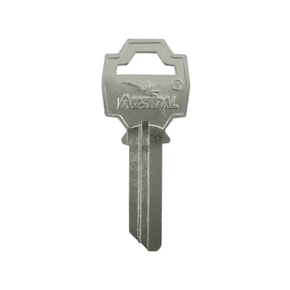 Forja de llave virgen AUSTRAL F-55 niquelada para cerrajería