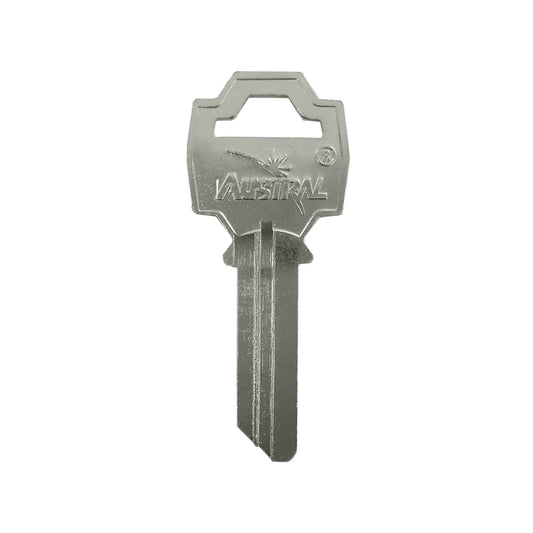 Forja de llave virgen AUSTRAL F-55 niquelada para cerrajería