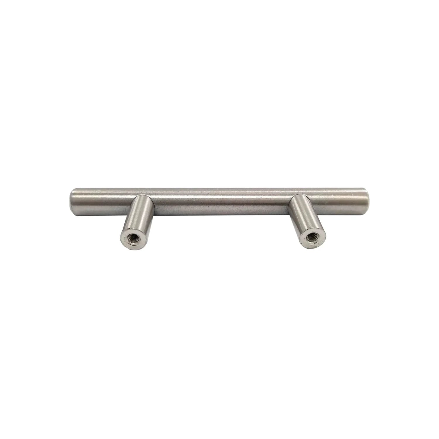 Jaladera de barra para mueble, acabado níquel satinado cepillado, para gabinetes de cocina o baño