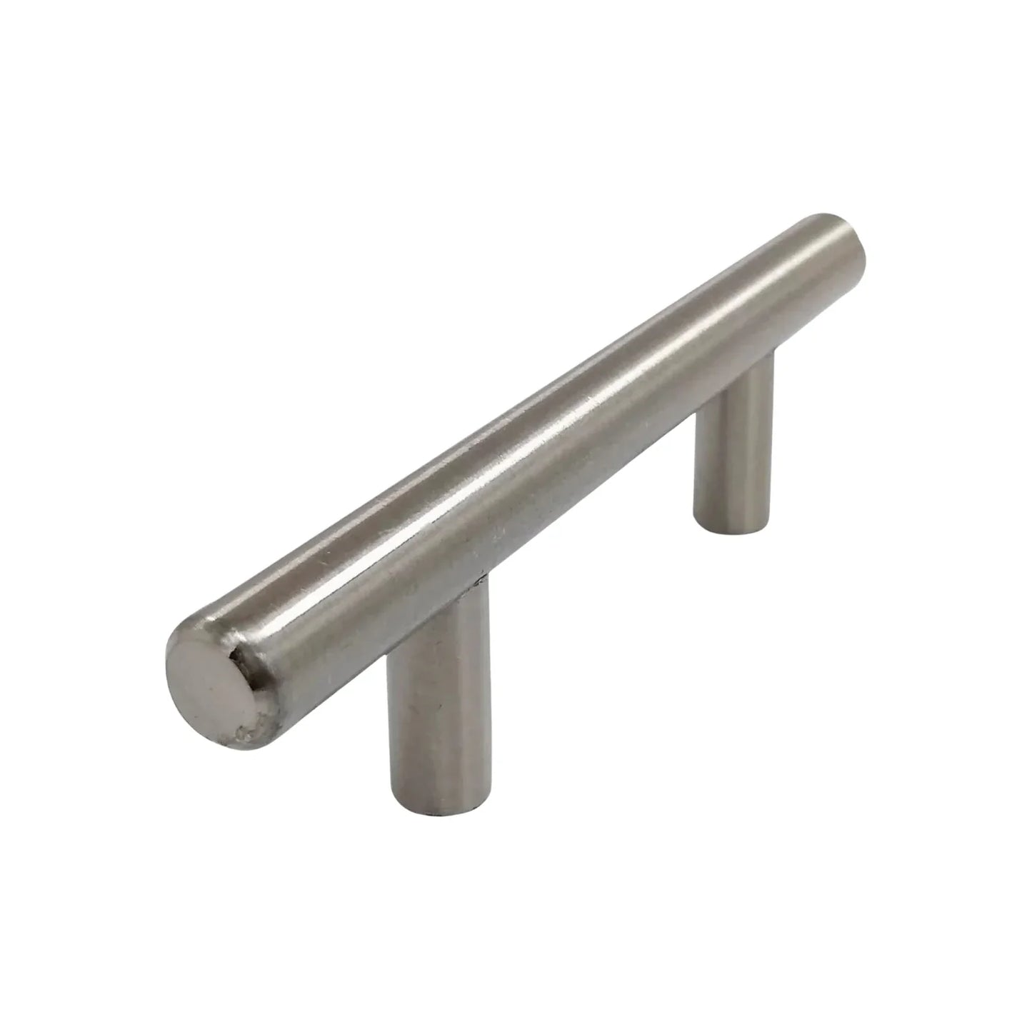 Jaladera 96 mm barra níquel satinado cepillado Rish 8124/96