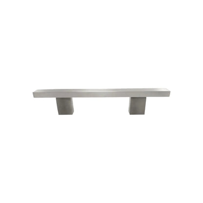 Jaladera 96 mm rectangular níquel satinado cepillado Rish 8123/96