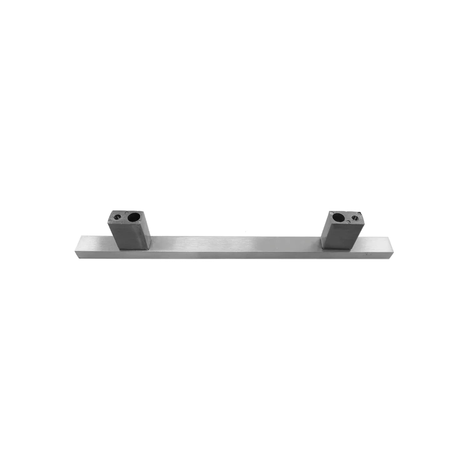 Jaladera de barra rectangular 128mm níquel satinado cepillado para cajones y puertas de mueble