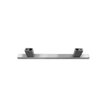 Jaladera de barra rectangular 128mm níquel satinado cepillado para cajones y puertas de mueble