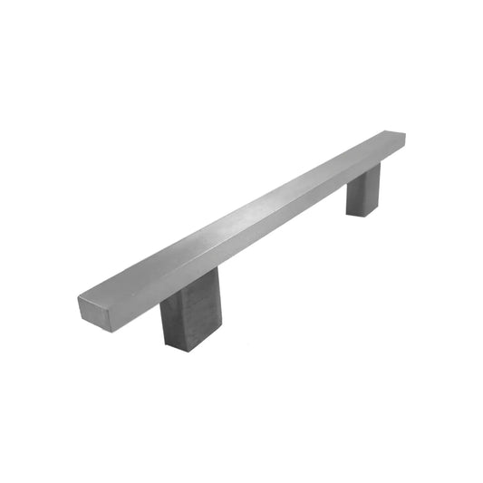 Jaladera 128 mm rectangular níquel satinado cepillado Rish 8123/128