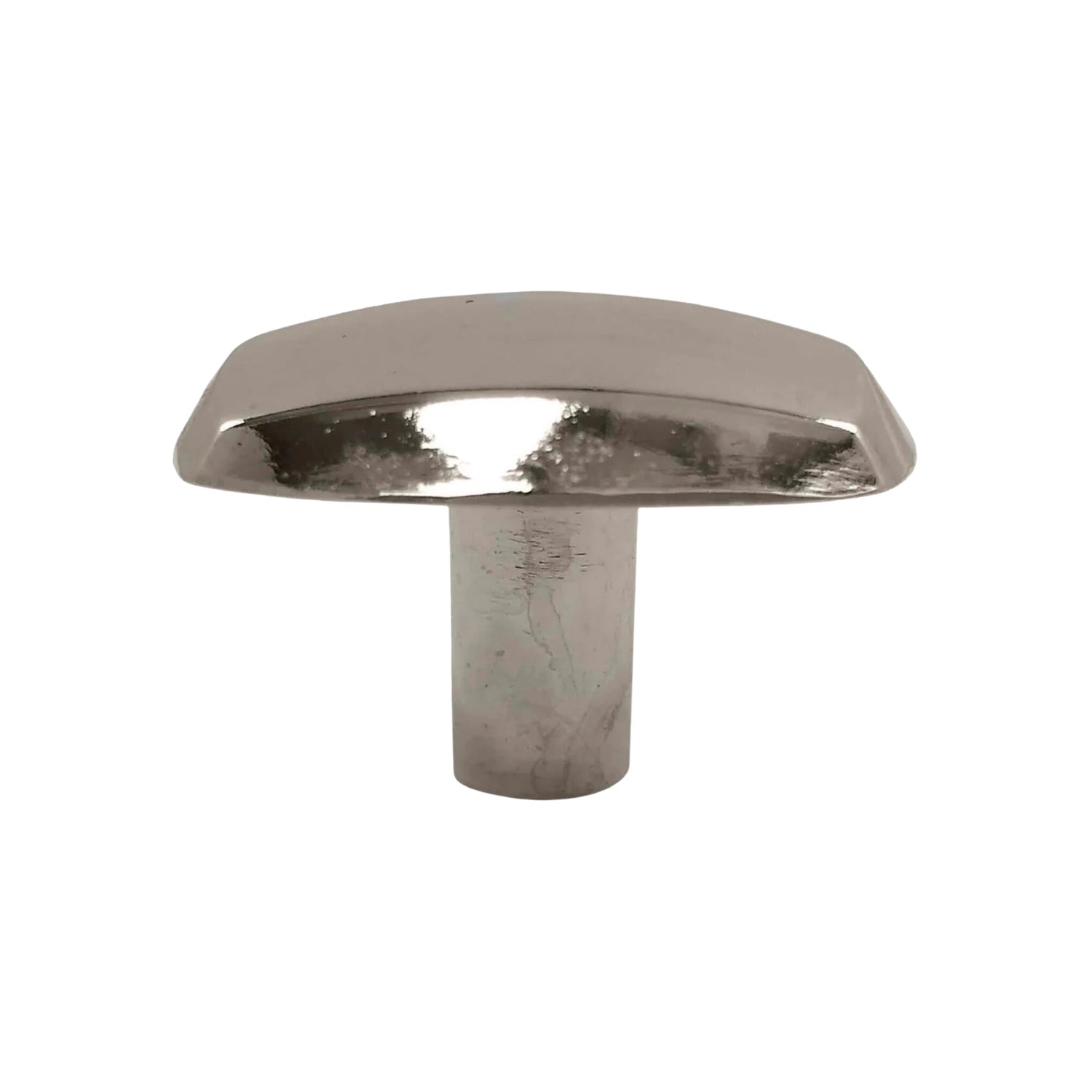 Jaladera cromada 30mm de diseño rectangular curvo para muebles y gabinetes