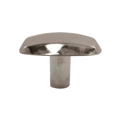 Jaladera cromada 30mm de diseño rectangular curvo para muebles y gabinetes