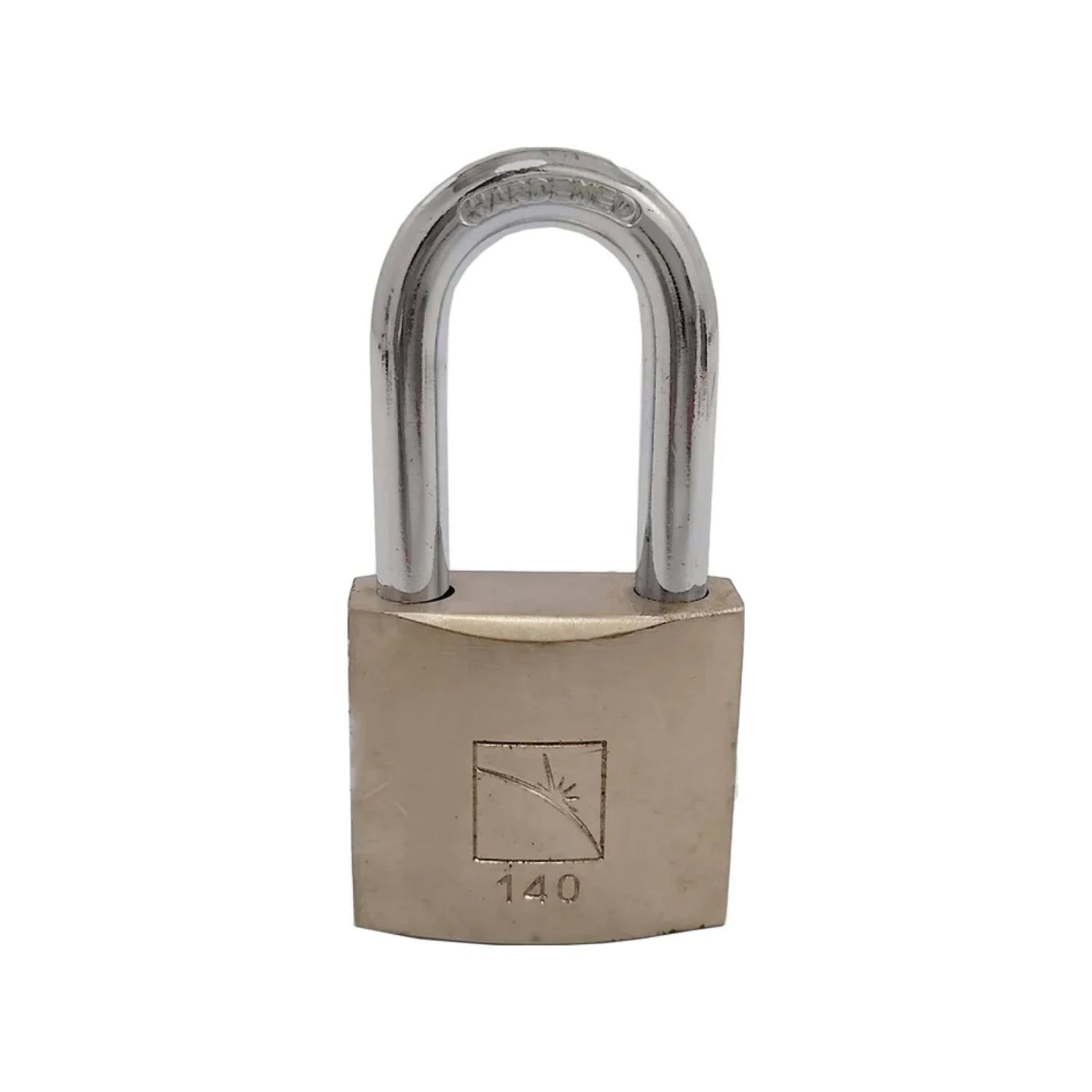 Candado de seguridad 40mm con gancho largo endurecido, cuerpo metálico bronce