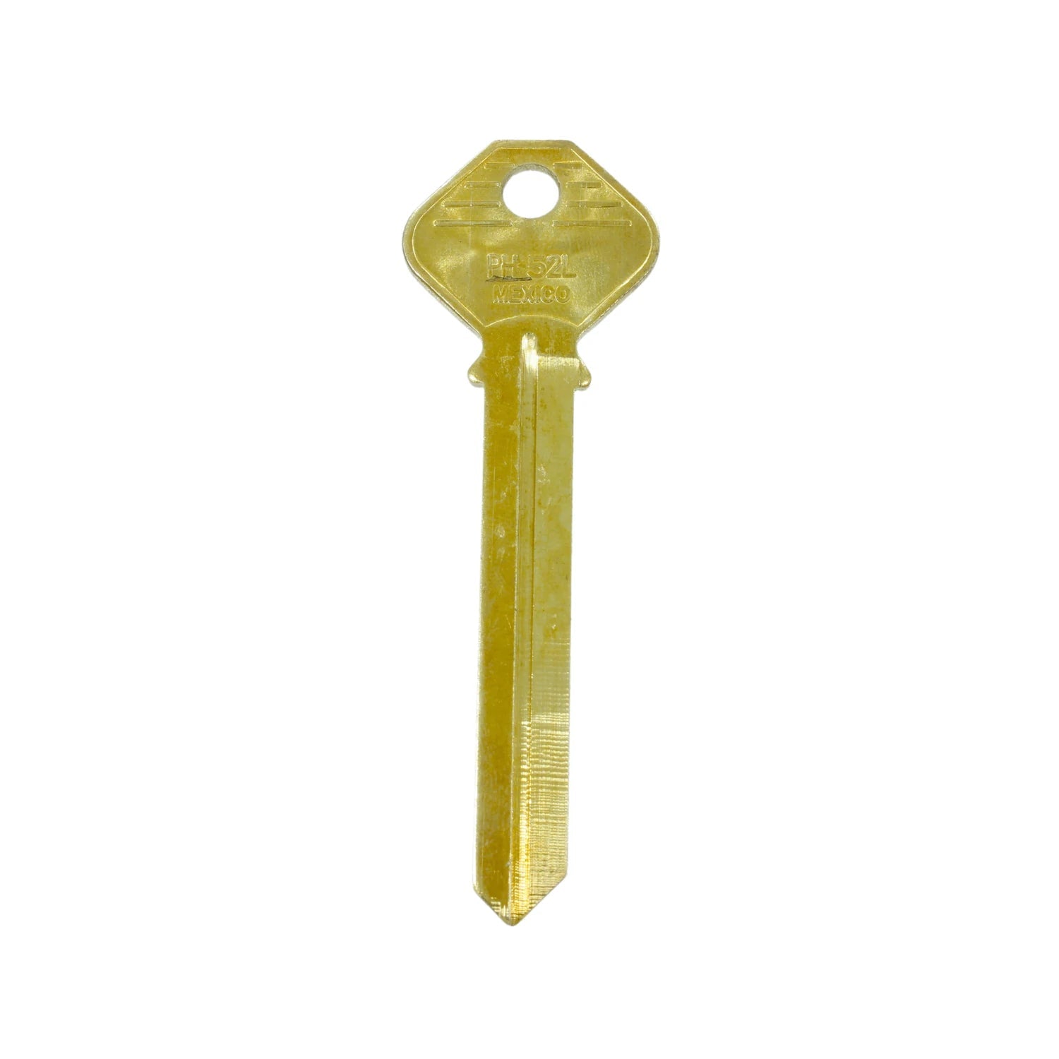 Llave virgen PH-52L de latón dorado para duplicado de llaves de cerrajería