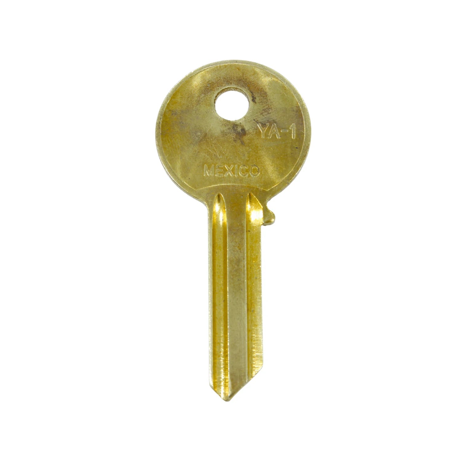 Llave virgen YA-1 latonada, ideal para duplicado de llaves, cerrajería profesional