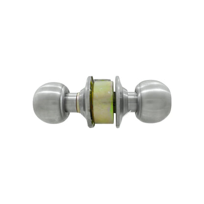 Cerradura de esfera doble acero inoxidable satinado para puerta de baño interior