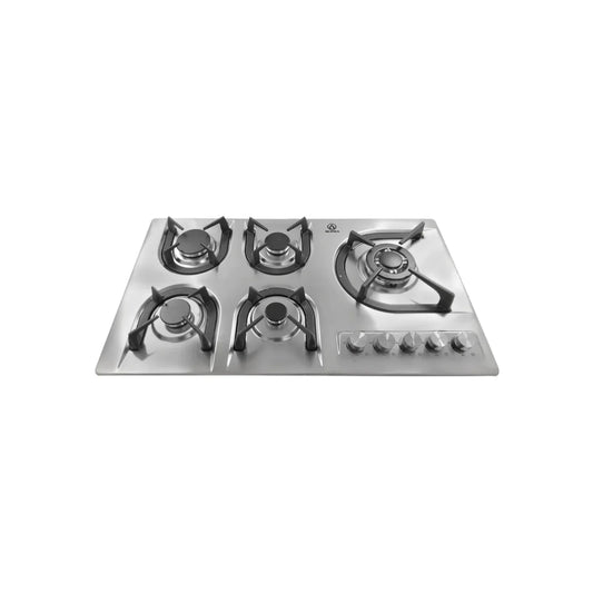 Estufa 5 quemadores empotrable acero inoxidable Supra 5QEA