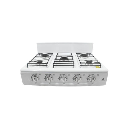 Estufa 5 quemadores sobreponer blanco Supra 5Q-B