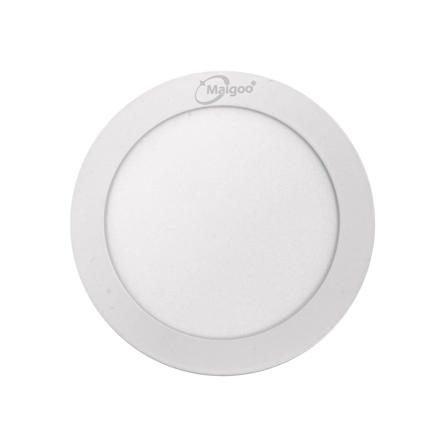 Lámpara panel LED Maigoo blanca redonda, para sobreponer en techo, iluminación interior y moderna