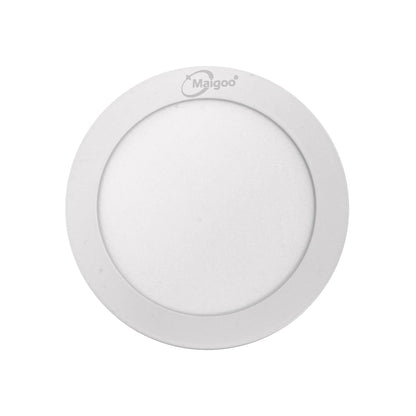 Lámpara panel LED Maigoo blanca redonda, para sobreponer en techo, iluminación interior y moderna