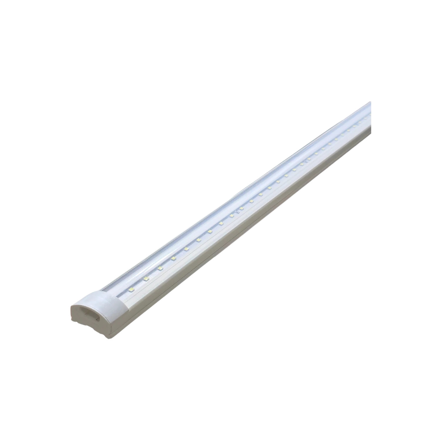 Lámpara tubo LED 120 cm 30W blanca, difusor transparente, iluminación lineal para ferretería