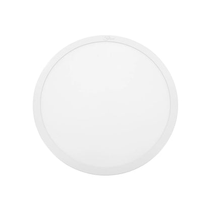 Panel LED redondo Maigoo blanco 24W para sobreponer en techo, iluminación eficiente.