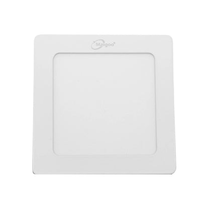 Lámpara panel LED cuadrada blanca Maigoo de 6W para sobreponer en techos o paredes