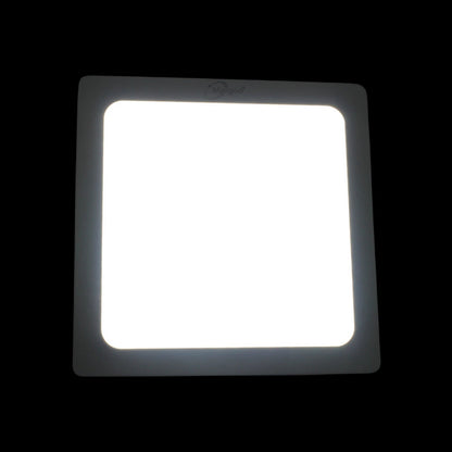 Lámpara panel LED Maigoo 12W cuadrada de sobreponer con luz blanca