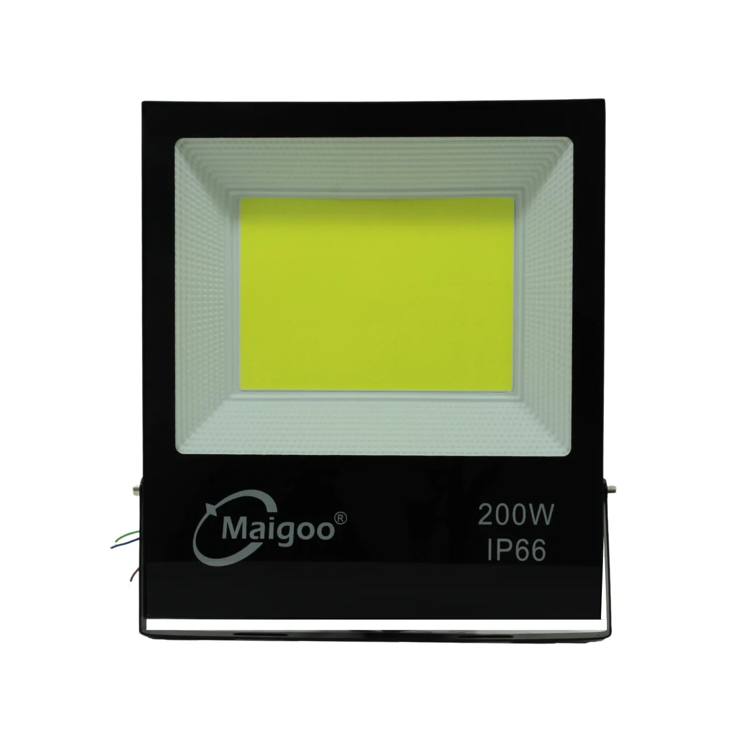 Foco reflector LED COB Maigoo negro 200W IP66, alta potencia para iluminación exterior