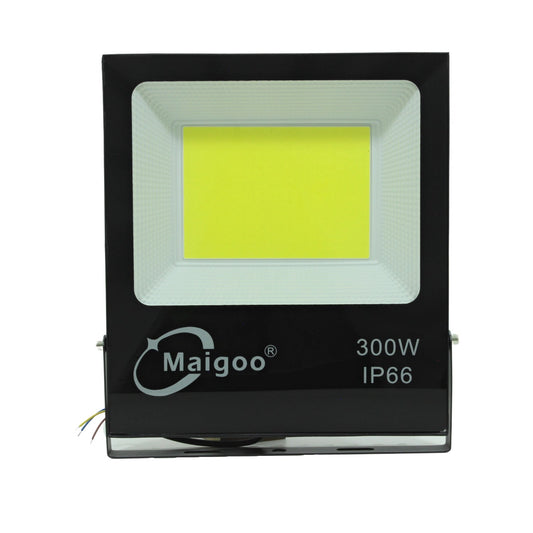 Reflector LED Maigoo negro 300W, alta potencia, protección IP66 para iluminación exterior