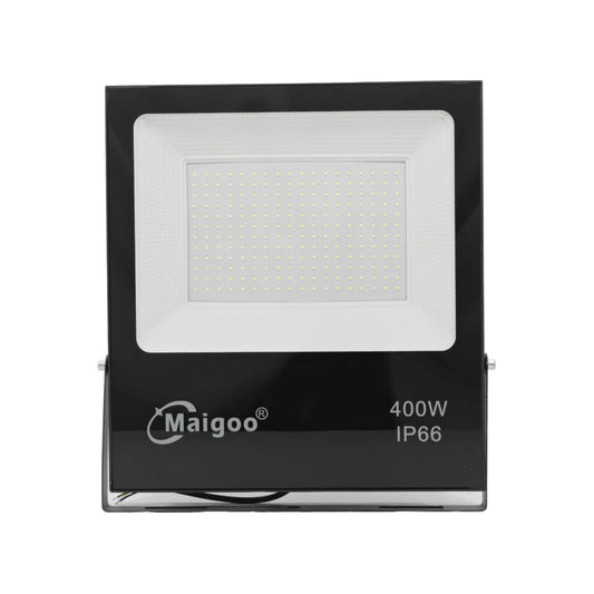 Reflector LED Maigoo negro 400W IP66, alta potencia y resistencia para exterior