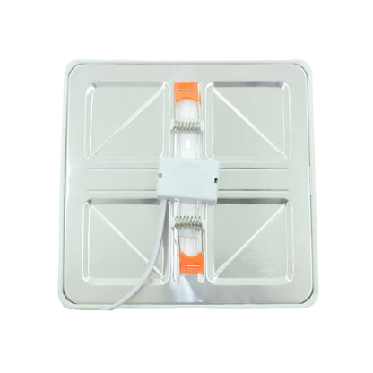 Lámpara panel LED Maigoo cuadrada para empotrar, con clips de fijación, color blanco.