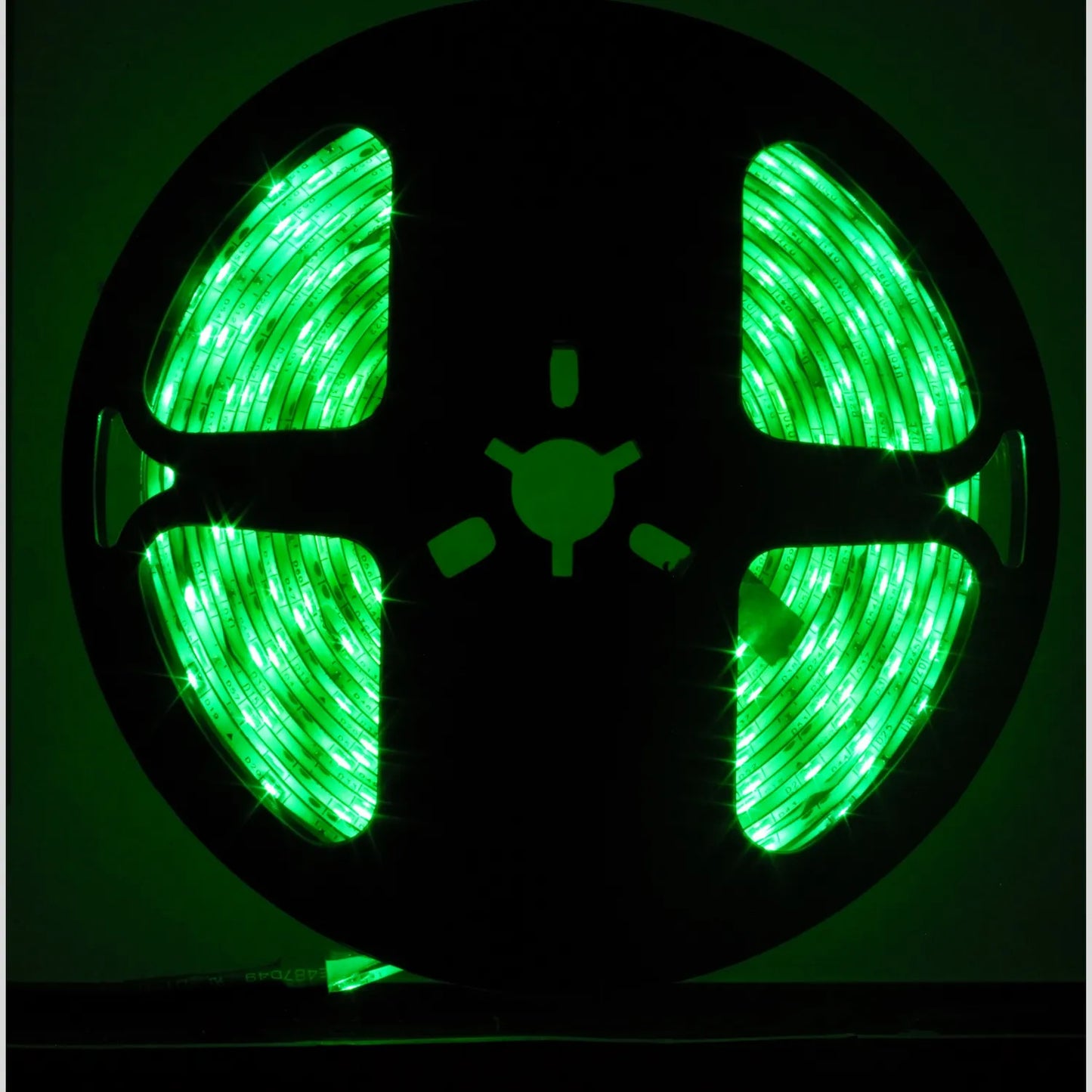 Tira LED verde brillante enrollada en carrete, luz flexible para iluminación decorativa de 5m