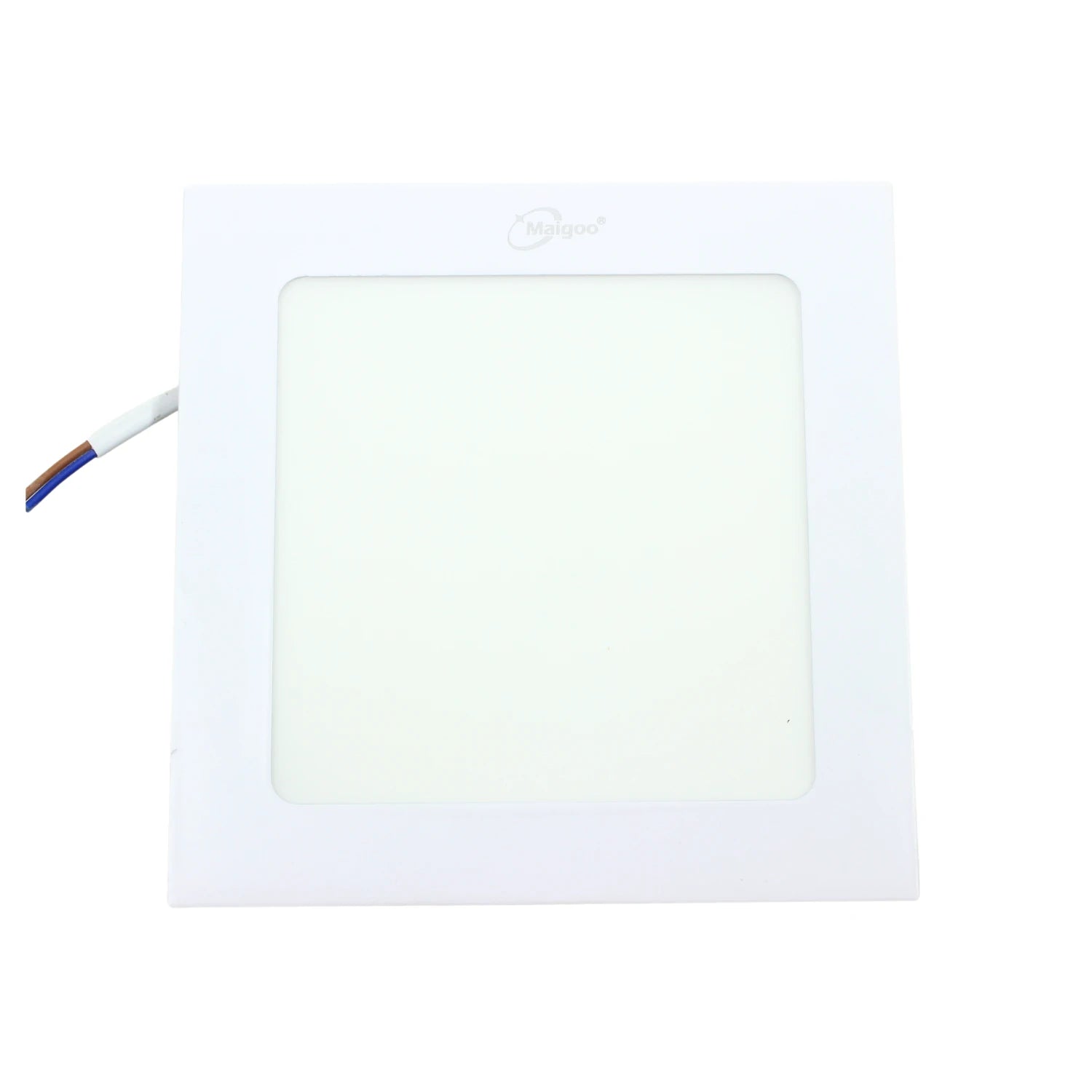 Panel LED cuadrado empotrable Maigoo 9W, luz blanca para techo