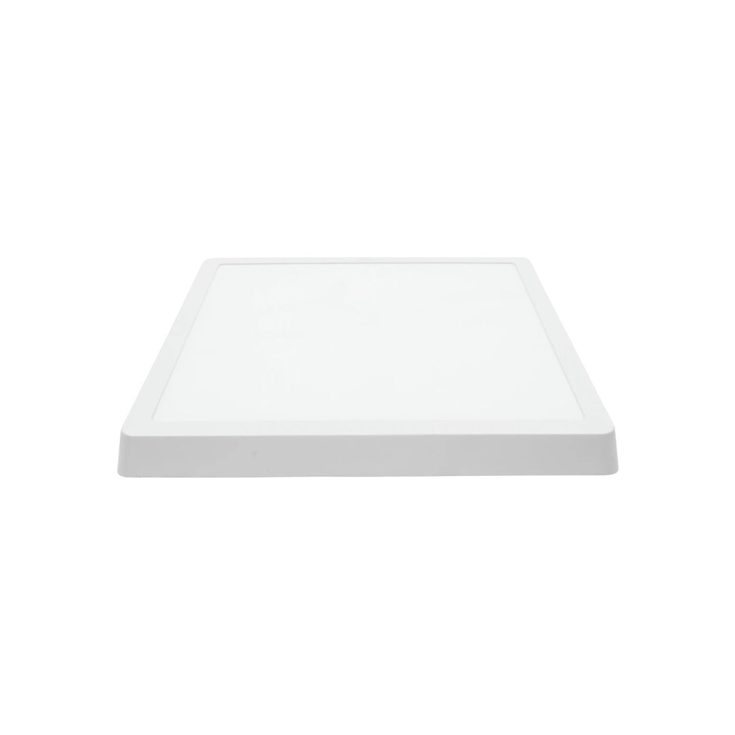 Lámpara panel LED cuadrada blanca de sobreponer 24W, para techo o pared, iluminación interior eficiente