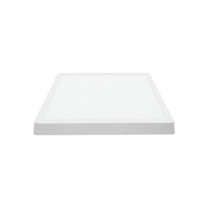 Lámpara panel LED cuadrada blanca de sobreponer 24W, para techo o pared, iluminación interior eficiente