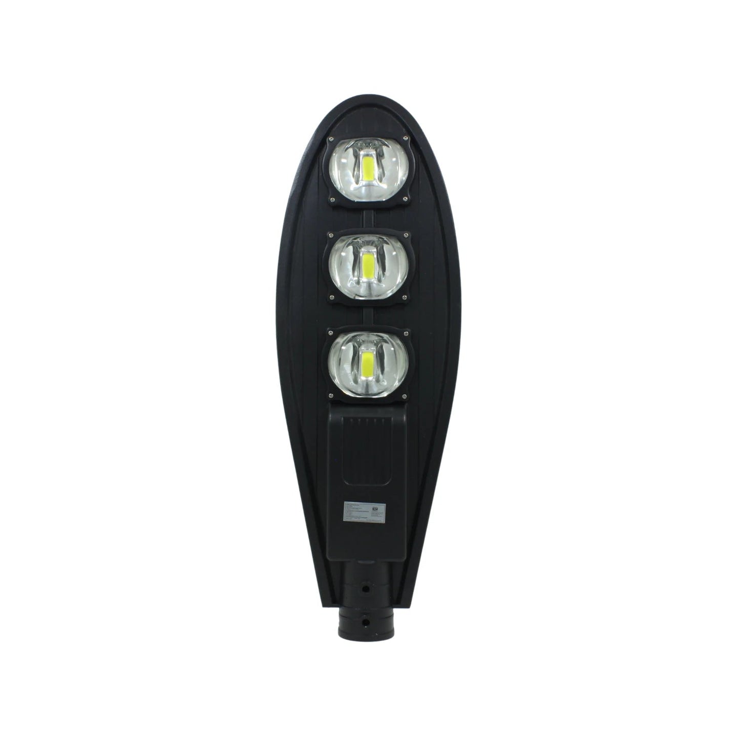 Luminaria LED suburbana negra tipo cobra de 300W para alumbrado público y exterior de alta eficiencia.