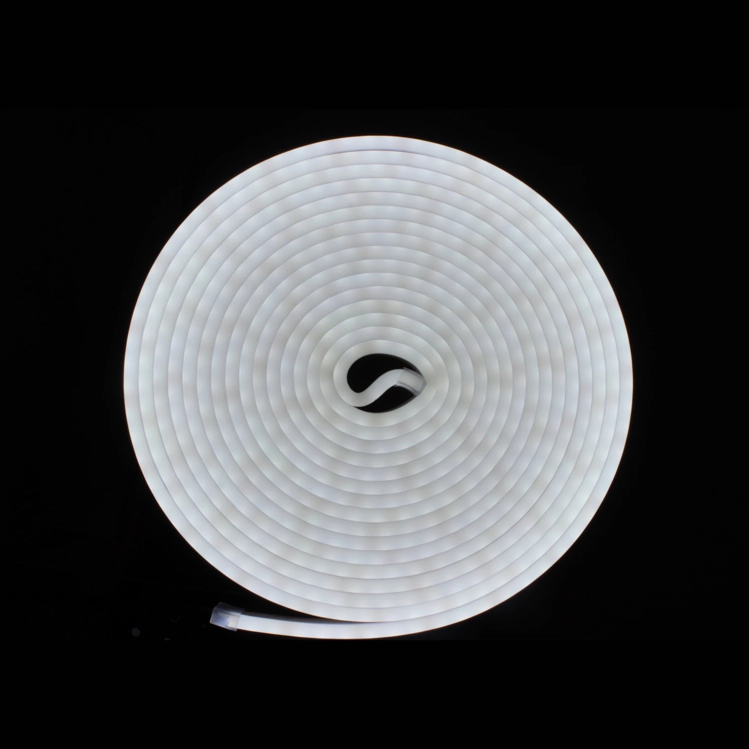Tira LED neón flexible blanco frío enrollada 5m para iluminación decorativa