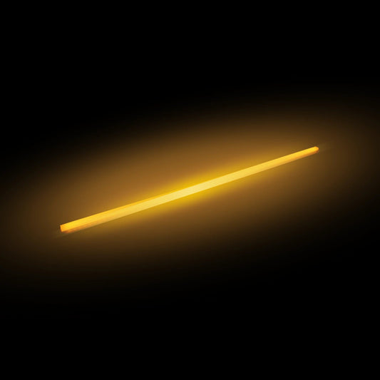 Lámpara de tubo LED amarilla de 120 cm con efecto neón 36W para iluminación decorativa o industrial