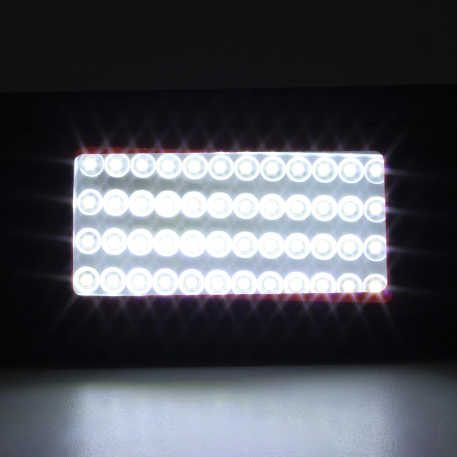 Panel LED rectangular de luz blanca brillante, 40 diodos para iluminación de alta potencia