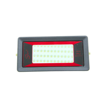 Reflector LED Maigoo 50W IP65, proyector de luz blanca para exterior, voltaje AC127V, marco gris y rojo