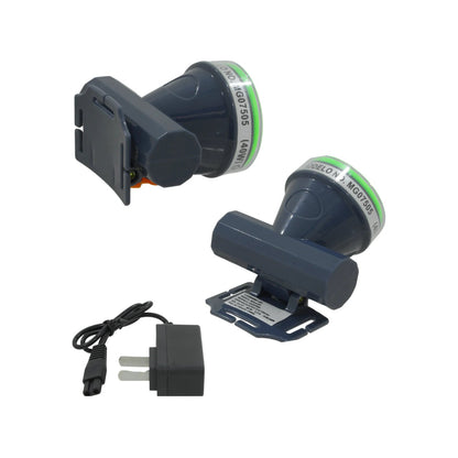 Lámparas mineras recargables MG07505 40W LED gris con cargador, para iluminación industrial o trabajo pesado