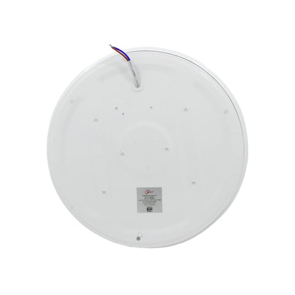 Lámpara LED redonda Maigoo de 15W para sobreponer, color blanco, con cables para instalación de techo.