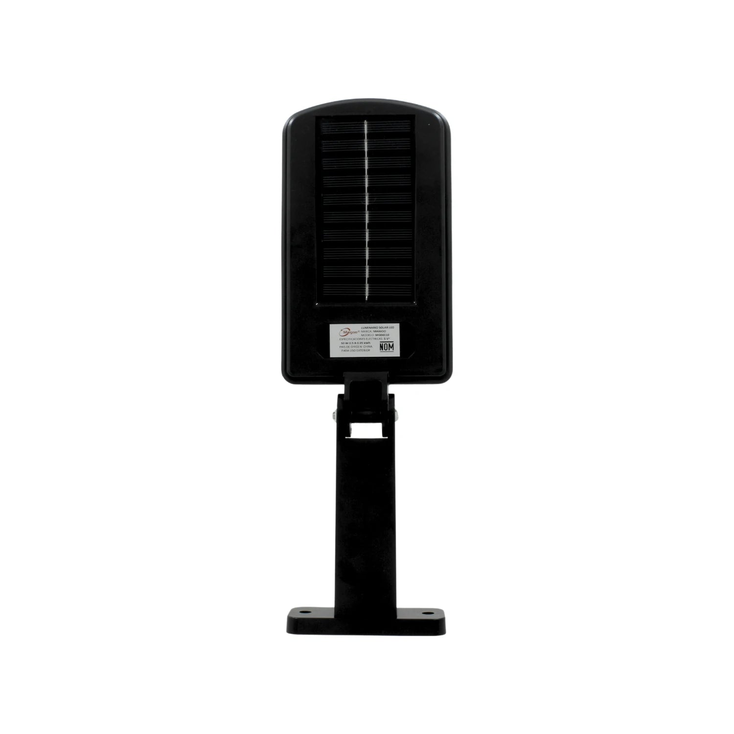 Lámpara solar urbana Maigoo 50W LED mini SMD negra con panel fotovoltaico para alumbrado público